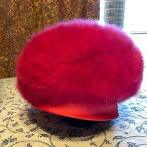 Hot Pink Furry Vintage Lady’s Hat